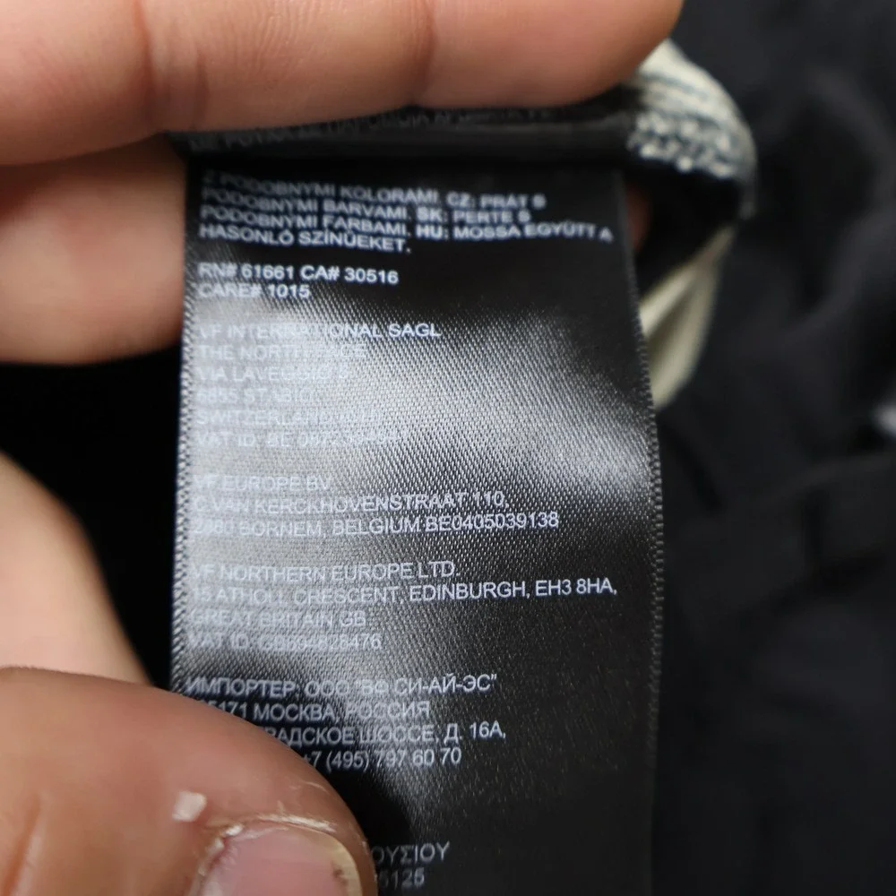 North Face Pants Mens Large Black Belted Hiking Outdoor‎ Trail Rain Wind 34x28